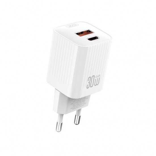 XO L149 220V 30W, USB-C + USB-A, white 