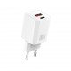 XO L149 220V 30W, USB-C + USB-A, white 