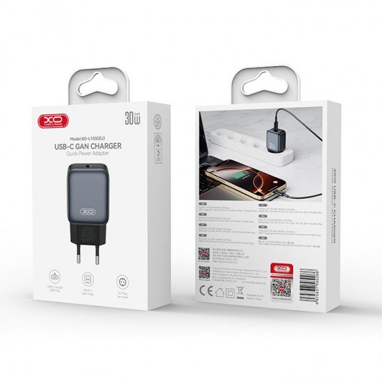 XO L155 (EU) PD30W 1 USB-C FAST CHARGER