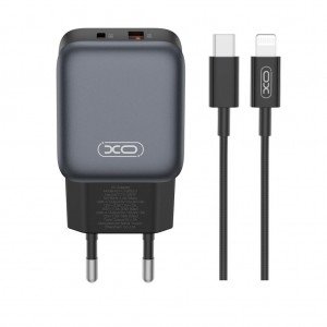 XO L156 (EU) PD30W/QC18W (1A 1C) + LIGHTNING FAST CHARGER