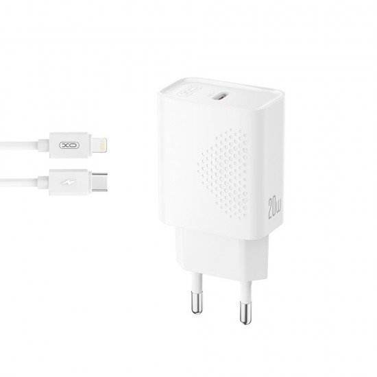 XO ΦΟΡΤΙΣΤΗΣ ΓΡΗΓΟΡΗΣ ΦΟΡΤΙΣΗΣ L160, 20W, ΜΕ ΚΑΛΩΔΙΟ LIGHTNING 1 ΘΥΡΑ