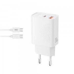 XO ΦΟΡΤΙΣΤΗΣ ΓΡΗΓΟΡΗΣ ΦΟΡΤΙΣΗΣ L161, 20W, ΜΕ ΚΑΛΩΔΙΟ TYPE-C, 2 ΘΥΡΕΣ