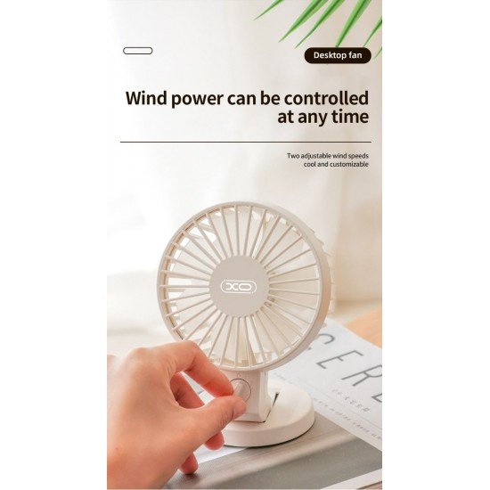 XO MF82 Επιτραπέζιος Ανεμιστήρας USB Διπλής Λεπίδας