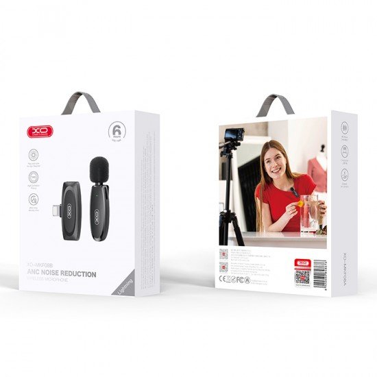 XO MKF08B Ασύρματο μικρόφωνο Collarclip Lightning