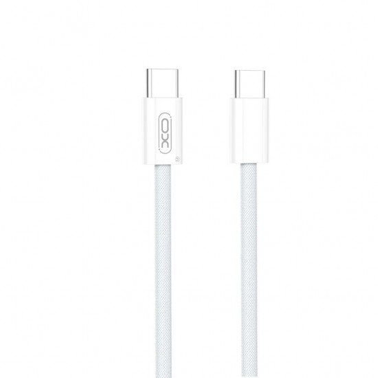XO NB-Q260A Cable Type-C - Type-C, 60W, Braided, PD white 1M