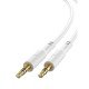 XO NB-R271 ΚΑΛΩΔΙΟ ΗΧΟΥ 3.5MM TO 3.5MM, 1M, ΑΣΠΡΟ