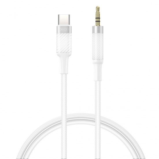 XO cable audio NB-R279B USB-C - jack 3,5mm 1,0m white