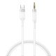 XO cable audio NB-R279B USB-C - jack 3,5mm 1,0m white