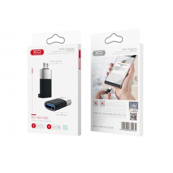 XO adapter NB149-G USB 2.0 to Micro black