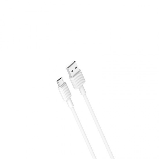 XO cable NB156 USB - microUSB 1,0 m 2,4A white