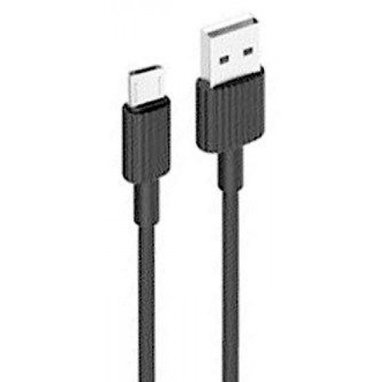 XO cable NB156 USB - microUSB 1,0 m 2,4A black