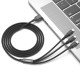 XO cable NB173 3in1 USB - Lightning + USB-C + microUSB 1.2 m 2.4A black