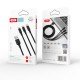 XO cable NB173 3in1 USB - Lightning + USB-C + microUSB 1.2 m 2.4A black
