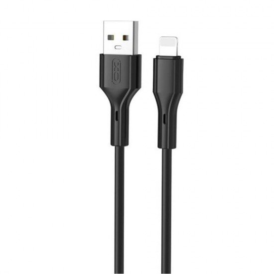 XO NB230 rock καλώδιο φόρτισης Lightning 2.4Α, Μαύρο