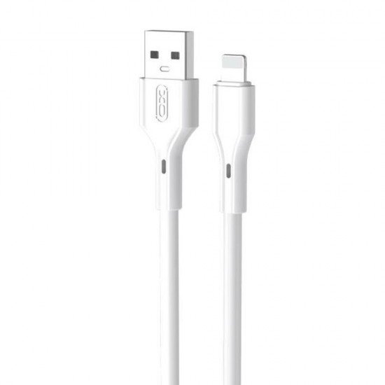XO NB230 rock καλώδιο φόρτισης Lightning 2.4Α, Άσπρο
