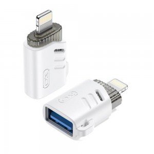 XO NB256A Αντάπτορας USB-A θυληκό σε lightning OTG με Κορδόνι