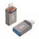 XO NB281A Αντάπτορας Lightning USB Κράμα Ψευδάργυρου