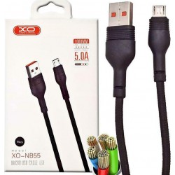 XO Braided USB 2.0 to micro USB Cable Μαύρο 1m (NB55)