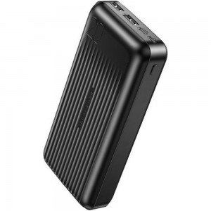 XO PB302, POWERBANK, ΜΕ LED ΟΘΟΝΗ, 20000mAh, ΜΑΥΡΟ
