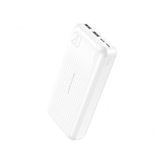 XO PB302 Light Display Power Bank 20000mAh Άσπρο