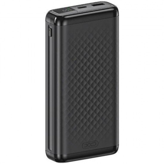 XO PB309, POWERBANK ΓΡΗΓΟΡΗΣ ΦΟΡΤΙΣΗΣ, 20000mAh, 22,5W, ΜΑΥΡΟ
