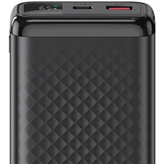 XO PB309, POWERBANK ΓΡΗΓΟΡΗΣ ΦΟΡΤΙΣΗΣ, 20000mAh, 22,5W, ΜΑΥΡΟ