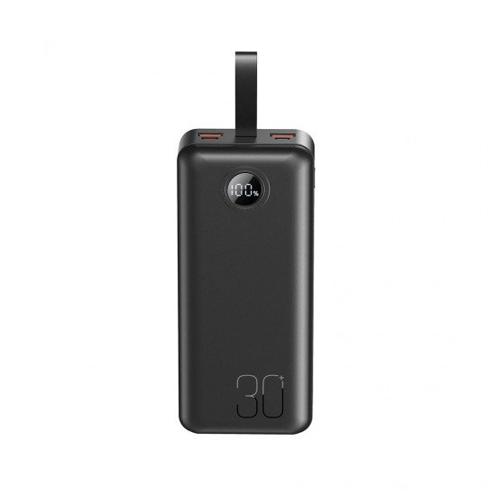 XO PR240 Power Bank Γρήγορης Φόρτισης USB-C 20W/USB-A 22.5W με οθόνη 30000mAh