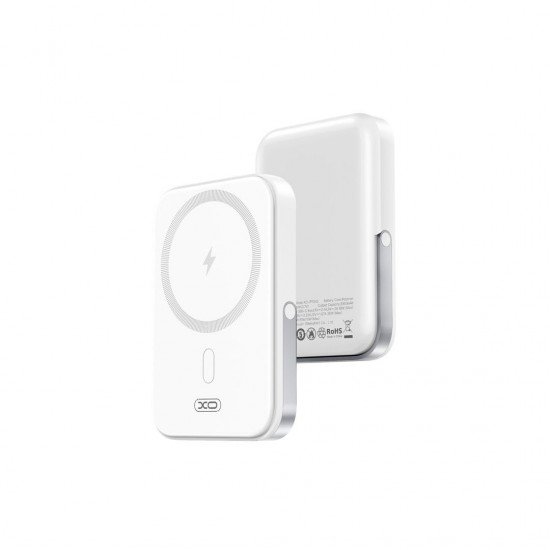 XO PR242 Powerbank 5000mAh με Μαγνητική Ταχεία Φόρτισης 15W & PD20W Λευκό