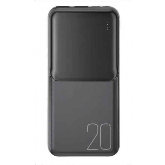 XO PR252 Lighted Mobile Power 20000mAh Μαύρο