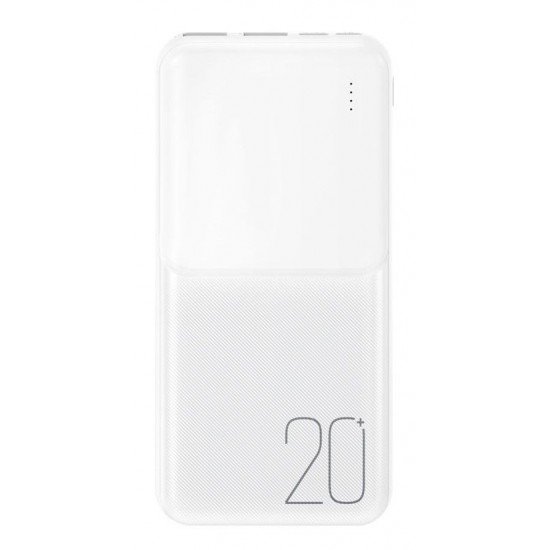XO PR252 Lighted Mobile Power 20000mAh Λευκό