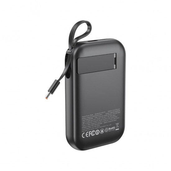 XO Power Bank 10000 mAh, 22.5W, MagSafe + stand + Type-C cable, PR270 /black/