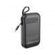 XO Power Bank 10000 mAh, 22.5W, MagSafe + stand + Type-C cable, PR270 /black/