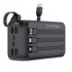 XO PR280 Power Bank 30.000mAh, με 4 ενσωματωμένα καλώδια 