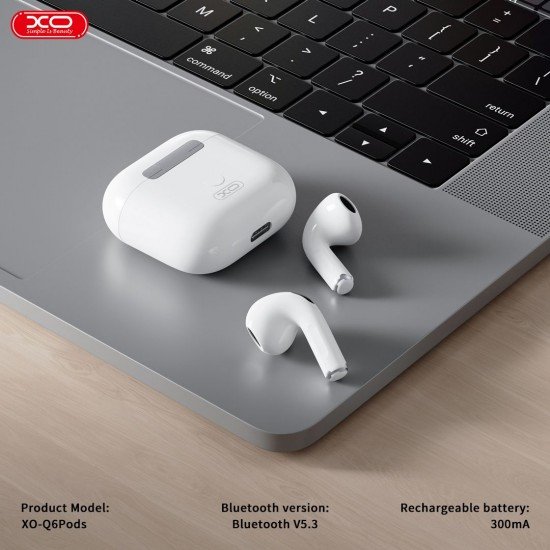 XO Q6 Pods Ακουστικά Bluetooth Έκτης Γενιάς