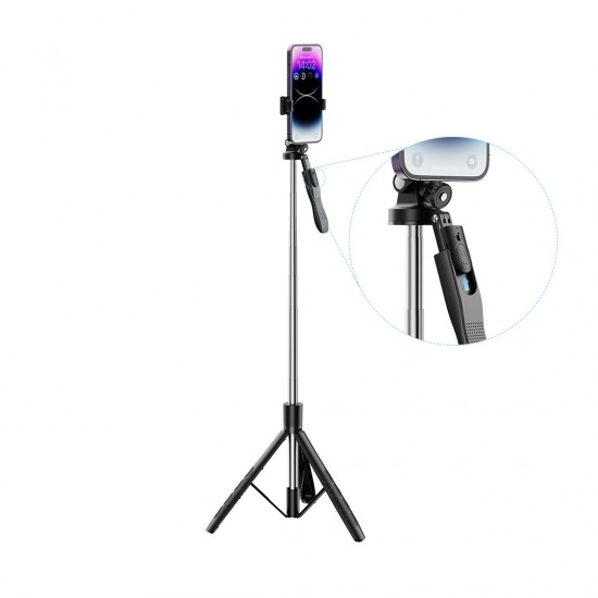 XO selfie stick Bluetooth tripod SS15 black 180cm