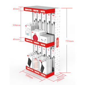 XO ZSJ002 Double deck desktop display rack 720x300x200