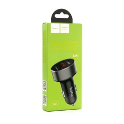 HOCO CAR CHARGER WITH LCD DUAL USB 2,1A Z26 BLACK 