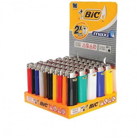 BIC Αναπτήρες Maxi Συσκευασία 50 Τεμαχίων