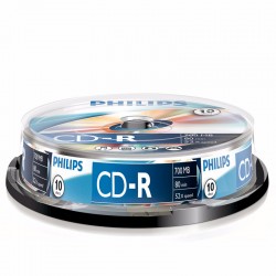 Philips CD-R 80Min 700MB 52x P10 CAKE