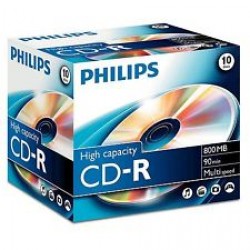 Philips CD-R 80Min 700MB 52x JEWEL 10 PACK