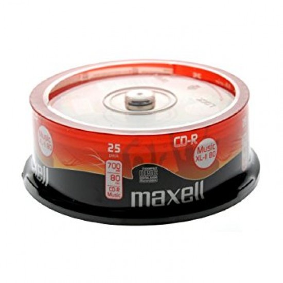 Maxell CD-R  80 Minute Audio  (25 Tub)