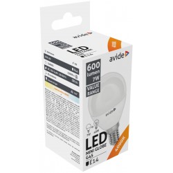 Avide LED Σφαιρική 7W E14  Λευκό 4000K Value
