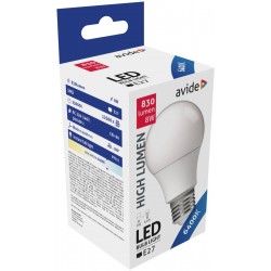 Avide LED Globe A60 8W E27 CW 6400K