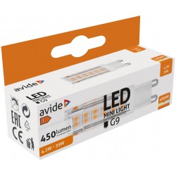 Avide LED G9 4.2W Λευκό 4000K flat