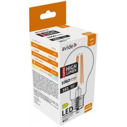 Avide LED Filament Κοινή 6.6W E27 A60 Λευκό 4000K Super Υψηλής Φωτεινότητας