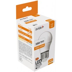Avide LED Σφαιρική G45 2.5W E27 Λευκό 4000K