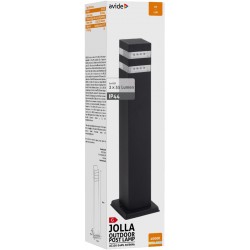 Avide Outdoor Post Lamp Jolla LED 2W NW 500mm IP44 Black