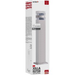 Avide Outdoor Post Lamp Jolla LED 2W WW 500mm IP44 Satin Nickel