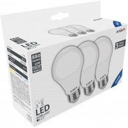 Avide LED Κοινή 10W E27 Ψυχρό 6400K Value 3τμχ