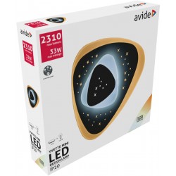 Avide Επιτοίχια Μοντέρνα Πλαφονιέρα Οροφής Oyster Yvette mini 33W με 3 Επιλογές Φωτισμού